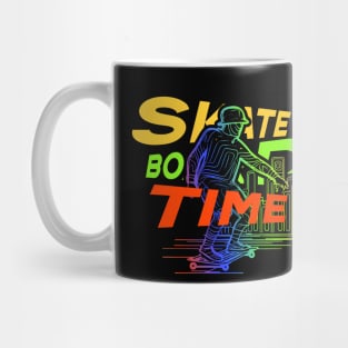 Skateboard Art Design all day skate Mug